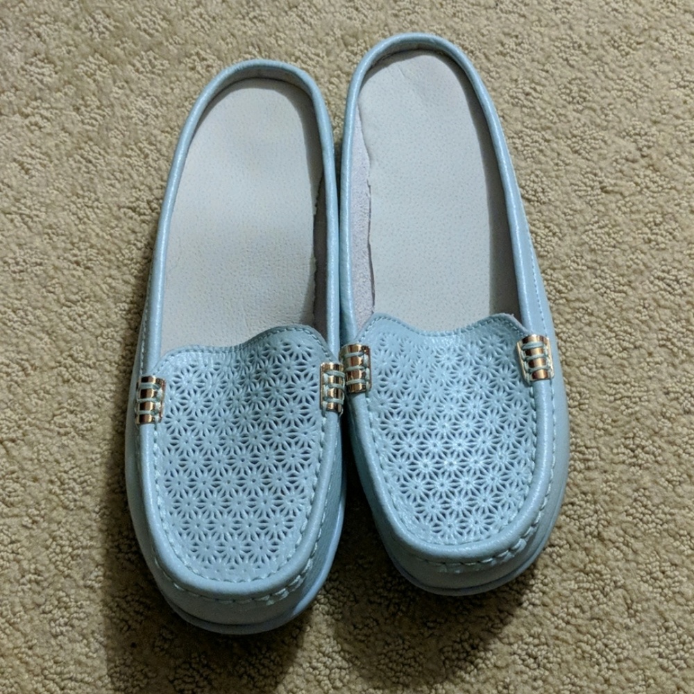 Baby Blue Loafers